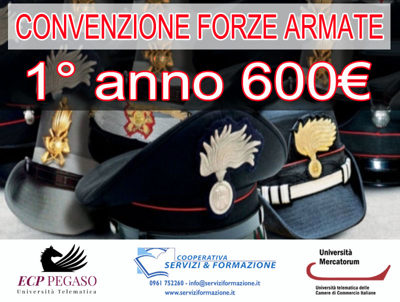 Convenzione Forze Armate e Forze dell’Ordine