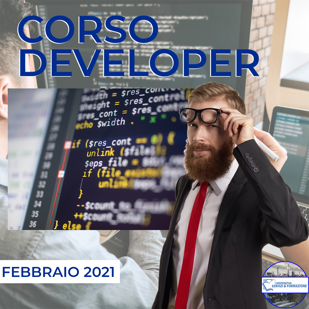 Corso Gratuito Tecnico della Programmazione e dello Sviluppo di Programmi Informatici (Developer) – Nuovo Corso FEBBRAIO 2021