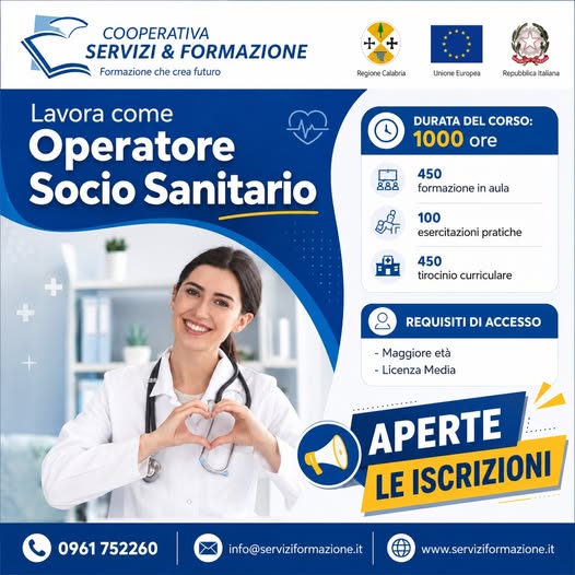 Operatore Socio Sanitario OSS - iscrizioni aperte